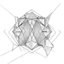 broken mirror tattoo design idea