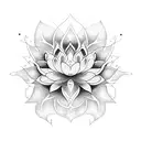 Express your dedication to mental health with a dotwork tattoo of a lotus flower emerging from a snake, symbolizing transformation and resilience. tattoo design idea