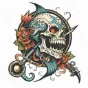 whaler dishonored   tattoo design idea