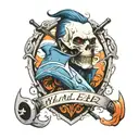 whaler dishonored   tattoo design idea