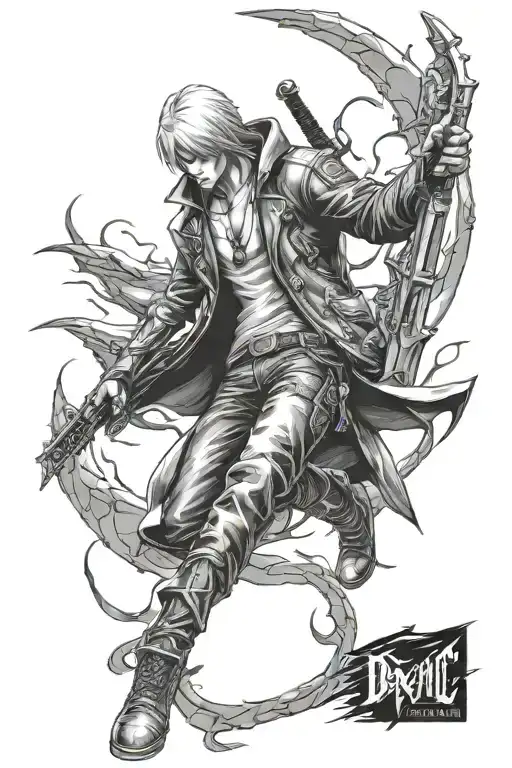 Devil may cry dante tattoo design idea