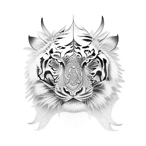 dragon and tiger tattoo design idea