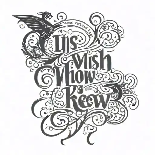 I want a calligraphy tattoo with the frase "I Wish I Knew How It Would Feel to Be Free"  tattoo design idea