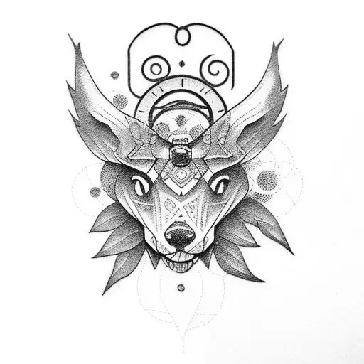 Create a dotwork tattoo inspired by your love for steampunk tattoo design idea