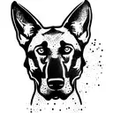belgian malinois tattoo design idea