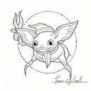 fighting ravioli tattoo design idea