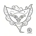 fighting ravioli tattoo design idea