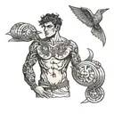 hermes  tattoo design idea
