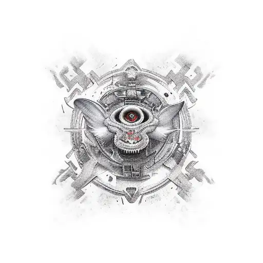 full back samourai cover with japanese theme tattoo design idea