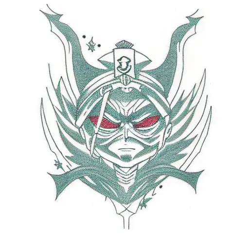 Hunter x Hunter tattoo: Silhouettes, shadowy magic training, inky allure, bringing Nen's power to life with intricate de tattoo design idea