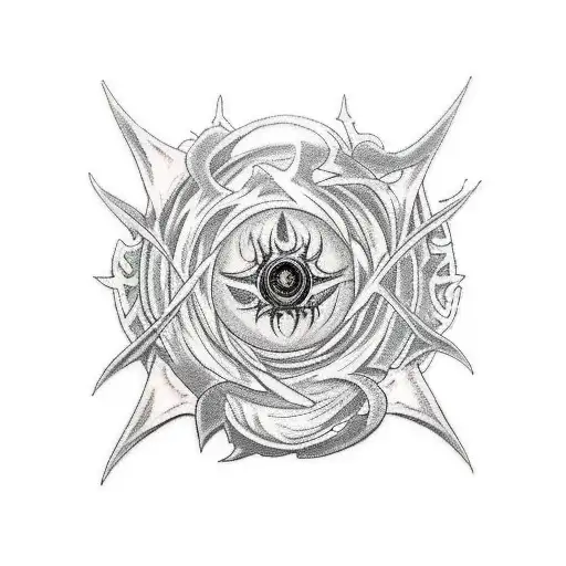 Black Clover tattoo: Demon's menace, Asta's determination, inked to embody the struggle and strength within this magical tattoo design idea