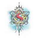 serotonin chemical compound tattoo design idea