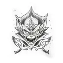 Black Clover tattoo: Demon's menace, Asta's determination, inked to embody the struggle and strength within this magical tattoo design idea