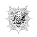 Black Clover tattoo: Demon's menace, Asta's determination, inked to embody the struggle and strength within this magical tattoo design idea