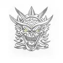 Black Clover tattoo: Demon's menace, Asta's determination, inked to embody the struggle and strength within this magical tattoo design idea