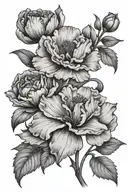 carnation flower iris flower daisy flower rose flower poppy flower cosmos flower tattoo design idea