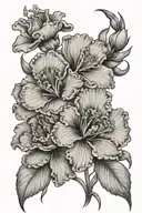 carnation flower iris flower daisy flower rose flower poppy flower cosmos flower tattoo design idea