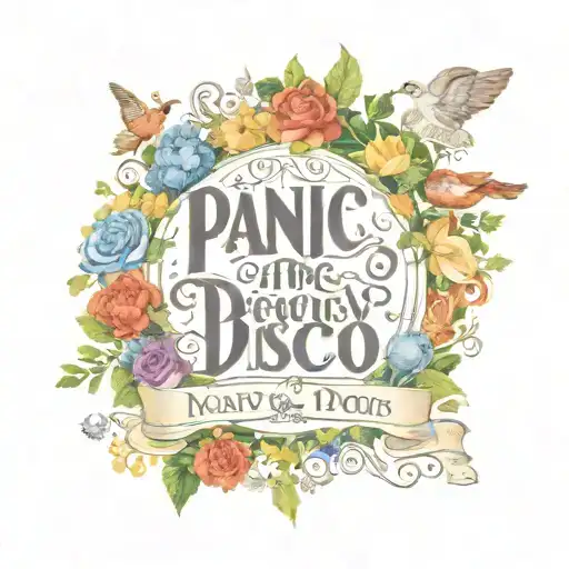 panic at the disco pretty odd tattoo design idea