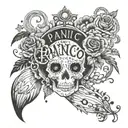 panic at the disco pretty odd tattoo design idea