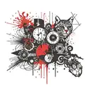 panic at the disco pretty odd tattoo design idea