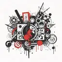 panic at the disco pretty odd tattoo design idea