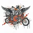 panic at the disco pretty odd tattoo design idea