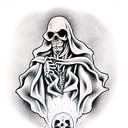 Grim Reaper tattoo design idea