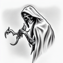 Grim Reaper tattoo design idea