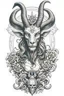 Baphomet tattoo design idea