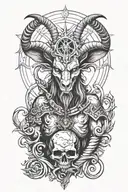 Baphomet tattoo design idea