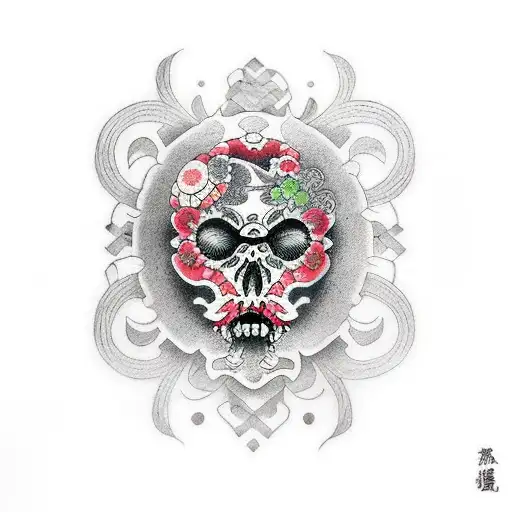 memento mori memento vivere  tattoo design idea