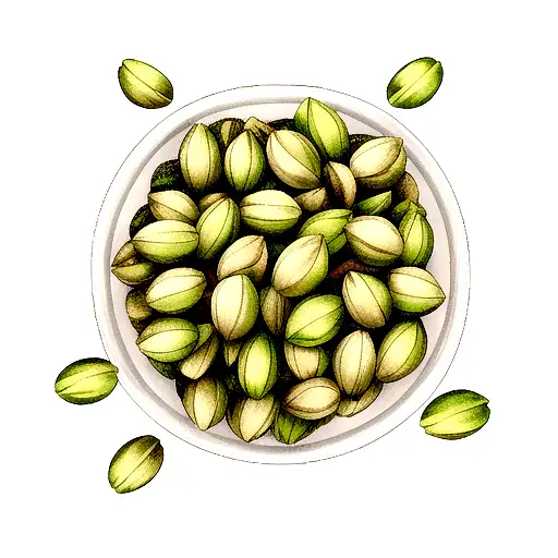 Pistachio tattoo design idea