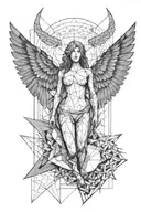 truth , grace , falling angle   tattoo design idea