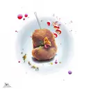 Chicken Nugget  tattoo design idea