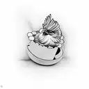 Chicken Nugget  tattoo design idea