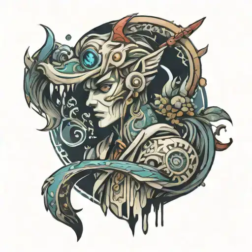 game characters tattoo design idea