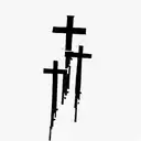 three crosses tattoo design idea