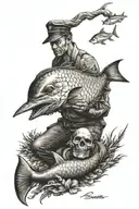 seaman tattoo design idea