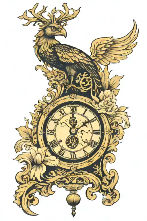 Vienna clock 31-01-24 tattoo design idea