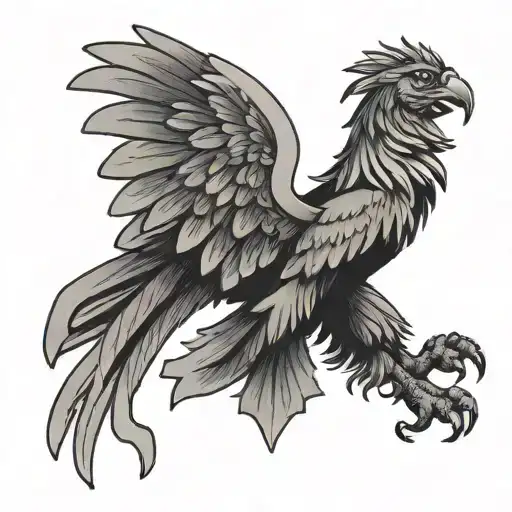 polish eagle tattoo design idea