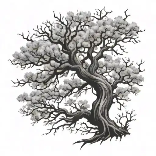 leafless tree xxx tentacion tattoo design idea