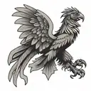 polish eagle tattoo design idea
