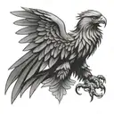 polish eagle tattoo design idea