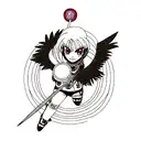 Raven tattoo design idea