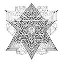 Letters AHM tattoo design idea