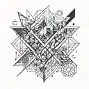 Letters AHM tattoo design idea