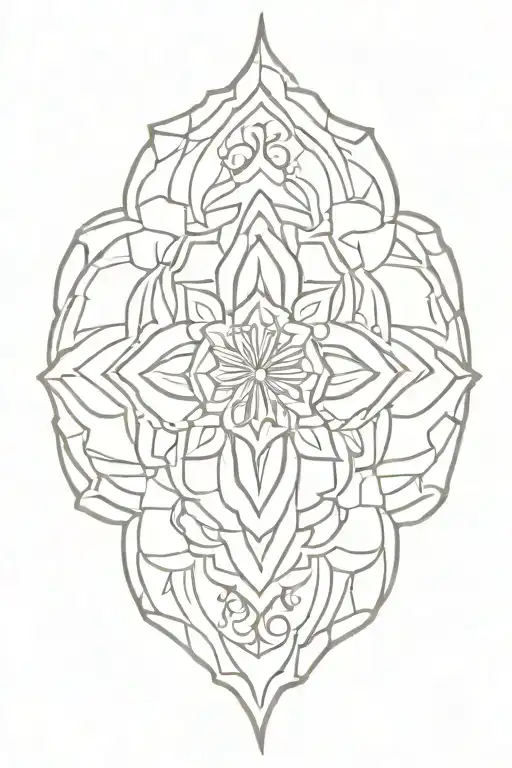 indian style tattoo design idea