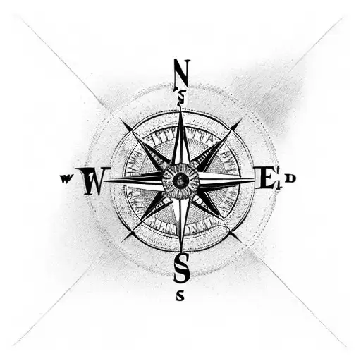 A compass rose embedded in a ski boot, symbolizing the client's love for both skiing and the marine profession tattoo design idea