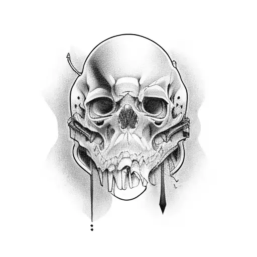trust no one tattoo design idea