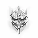 trust no one tattoo design idea